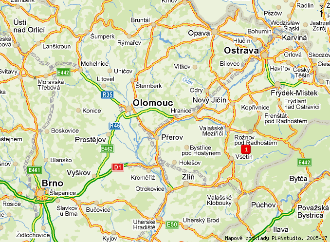 Mapa s um�st�n�m firmy - klikni pro detail